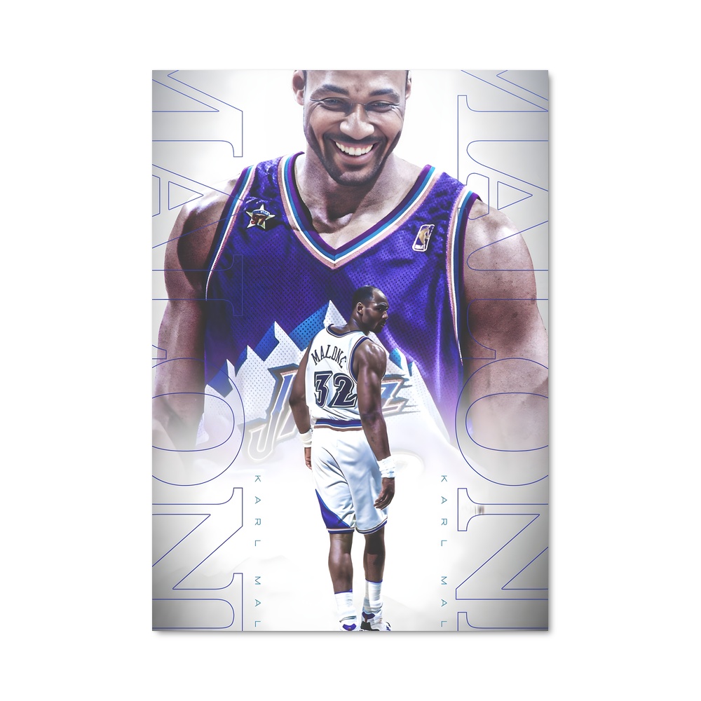 Poster Karl malone – affiche Basketball